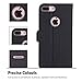 iPhone 8 Plus / 7 Plus Wallet Case, ProCase Folio Folding Wallet Case Flip Cover Protective Case for 5.5-inch iPhone 8 Plus / 7 Plus, with Card Slots Kickstand -Black
