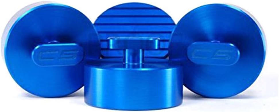C6 Corvette Jacking Pad Set (4) - Anti-Slip Aluminum (Blue)