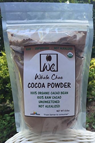 WHOLE CHOC-Organic Cocoa Powder,100% pure.Raw.Single origin.Not alkalized.Non GMO.Fair Trade.