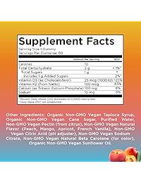 Vegan Vitamin D3 Gummy (planta) de MaryRuth – de Organic Wild Lichen Paleo, Vegan,...