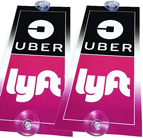Uber Lyft Window Sign 2 Pack, Tradedress