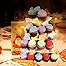 Kootek 4 Tier Acrylic Cupcake Stand with LED String Lights Dessert Tower Tiered Tree Square Cake Display Stands Pastry Serving Platter for Party Wedding Birthday Holidays Buffets Baby Shower