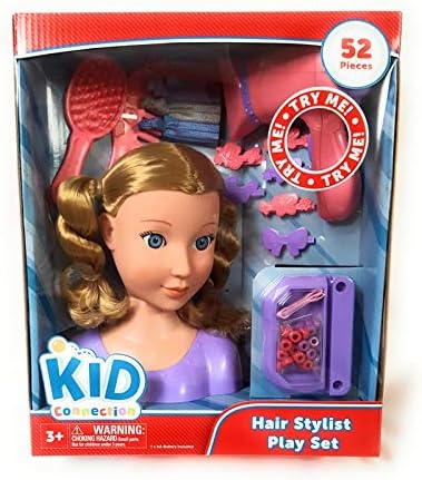 Amazon Com Kid Connection Hair Stylist Play Set Toys Games