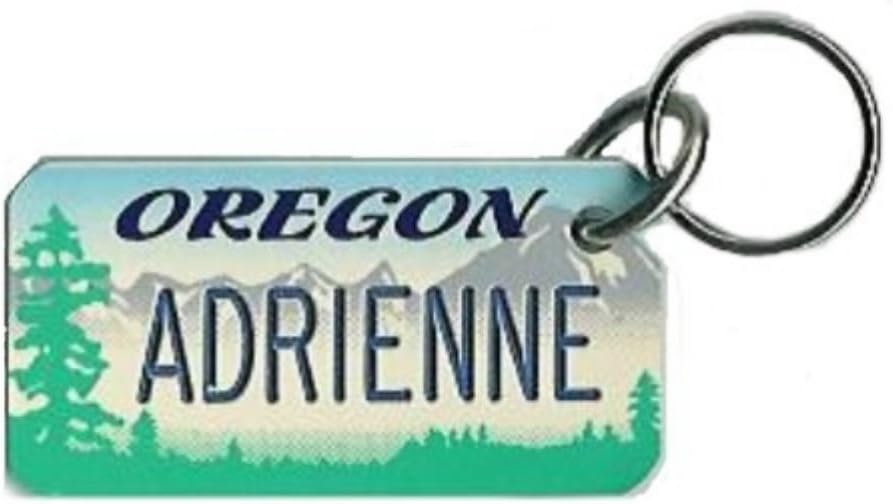 Oregon Zipper Pulls Or Keychains with Your Name (A-S)