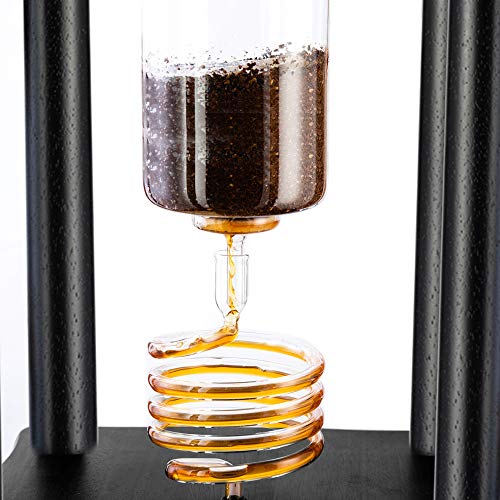Yama Glass YAMCDM25SBK Drip Tower YAMA Cold Brew Coffee Maker, 25 Cup