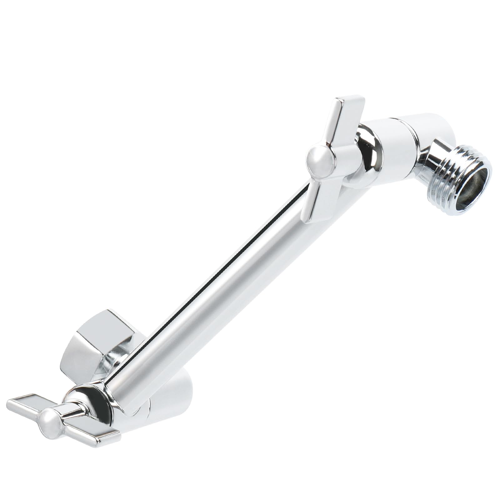 Photo 1 of NearMoon Adjustable Shower Arm Universal Connection, Extension Arm, Adjust Angle to Upgrade Shower Experience, Easy to Install, Anti-leak (5 Inch, Chrome Finish)