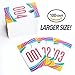 Live Sale Numbered Hanger Tags | LARGE SIZE with Reverse Mirror Image on the Back Side | 100 pieces (1-100)