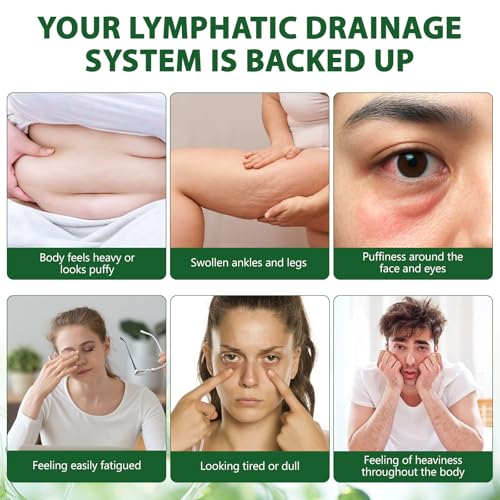 Ninsiec Lymphatic Drainage Supplements - Lymphatic Drainage Capsules for Immune Health,Supports Bloating & Daily Lymphatic Wellness, with Echinacea, Dandelion, and Burdock (120 Capsules)