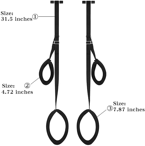 BDSM Sex Bondage Set with Handcuffs and Leg Straps Cuffs, Adjustable Wrist  Thigh Restraint Ropes and