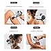 homtuzan Deep Muscle Massage Gun Fascia Gun - 4 Replaceable Heads 6 Speed Levels and LCD Muscle Stimulation Pain Relief Percussion Therapy Portable Large Capacity Power Noise Reduction (Silver)