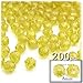 The Crafts Outlet 200pc Faceted Plastic Transparent Beads Round 8mm Clear Beads