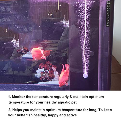 image for AUTIDEFY LCD Digital Aquarium Thermometer Fish Tank Water Terrarium Te