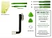 iPad 3 Charge Port Dock Flex Ribbon Cable Connector PREMIUM Kit with DM Tools, Cleaning Cloth, and Instructions Included - DIYMOBILITY