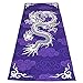 Non Slip Yoga Mat Towel - Microfiber for Hot Yoga Printed Mat Towel with grip Corner Pockets Lightweight Sweat Absorbent Pilates Fitness Bath Beach Sports Outdoor Travel Thin Mats 72” x 24”/26”