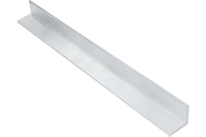 Evecad 1PCS 2" x 2"x 1/8" Aluminum Angle, 6063 Structural Angle Aluminum Stock Profile, Corrosion-Resistant, 48" Length,1/8" Thick.