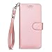 FYY Luxury PU Leather Wallet Case for Galaxy Note 8, [Kickstand Feature] Flip Folio Case Cover with [Card Slots] and [Note Pockets] for Samsung Galaxy Note 8 Rose Gold