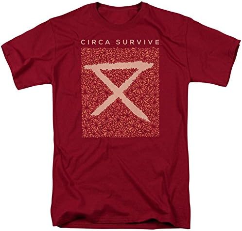 Circa Survive- Floral Bloack Logo T-Shirt Size L