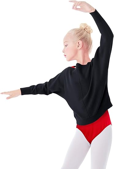 Kids Girl's Knit Pullover Dance Sweater Batwing Ballet Warm Up: Buy Online at Best Price in UAE 