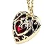 VNFNMI Cosplay The Legend of Zelda Skyward Sword Red Cubic Zirconia Heart Pierced Necklace Anime Costume