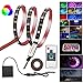 imenou Led Strip Lights Kit, Battery USB Powered Flexible Led Ribbon Rope Lights with Remote Color Changing RGB SMD Waterproof TV Backlight for Home Decoration 2M/6.56 Feet