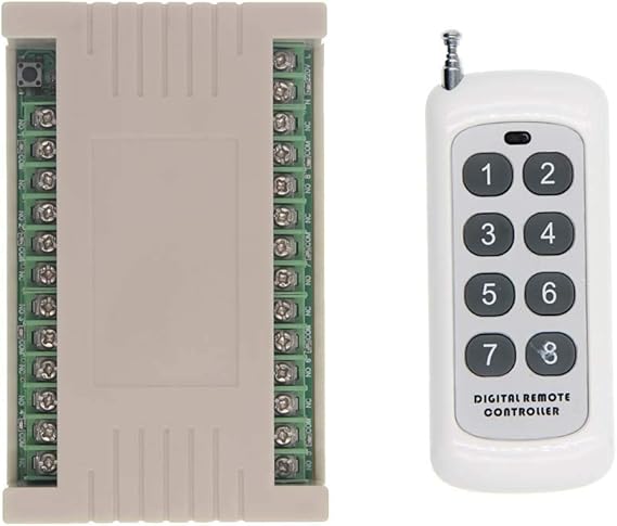 Elprico 8-Kanal Relais Modul - 12V-36V Funkfernsteuerung Für Automatisierung