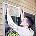 Duck Brand Roll-On Outdoor 5-Window Premium Insulating Film Kit, 62-Inch x 200-Inch, 281072