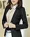 Aro Lora Women's Long Sleeve Slim Fitted Casual Work Plain Suit Jacket Blazer US 8-10 Black