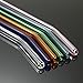 Reusable Bent Glass Drinking Straws, Set of 6 with 2 Cleaning Brushes,Shatter Resistant,BPA Free, Non-Toxic, Eco-Friendly, 200mm x 10mm (Bent 8'' x10mm, Transparent), (Pack of 6)