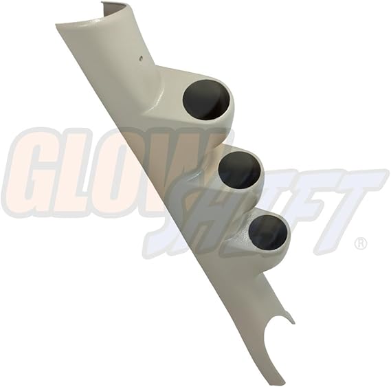 GlowShift Taupe Triple Pillar Gauge Pod for 20032009 Dodge Ram Cummins