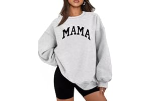 INFITTY Sweatshirt for Women Long Sleeve Crewneck Pullover Hoodies Mama Graphic Tee 2026 Fall Trendy Sweaters Casual Tops