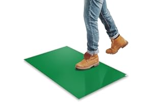 SATECH Tacky Mat,Sticky Mat for Hospital Laboratory Construction Pet 24"x36" Green(4 Mats of 30 Sheets)