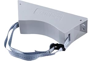 Yajuyi Gas Cylinder Bracket for Bottle Support, Wall Mounted Holder with Strong Strap, Gray