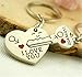 SOSUO Love Key To My Heart Cute Couple Keychain Love Keychain Key Ring