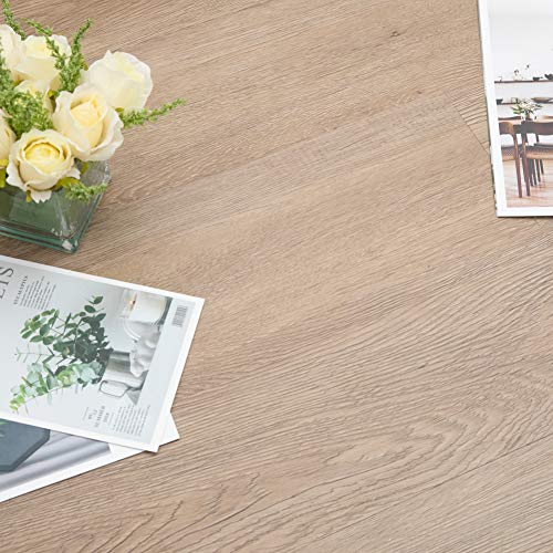 Diflart 23.6 sq.ft Luxury Vinyl Click Locking Plank Flooring 48x7 inch Lvt Flooring Waterproof Foam Back Rigid Core Wood Grain Finish Pack of 10 (Walnut Wood) - Thumbnail 5
