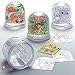 Baker Ross AR618 Woodland Animal Snow Globes - Pack of 4, Creative Art and Craft Supplies for Kids to Make, Personalise and Decorate