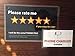 (Set of 2) Uber Lyft Headrest 5 Star Ratings Decal Sign Rideshare Car Display Cards