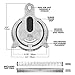 Piña Barware Hawthorne Strainer - Commercial Quality With Two Coils (One Strainer)