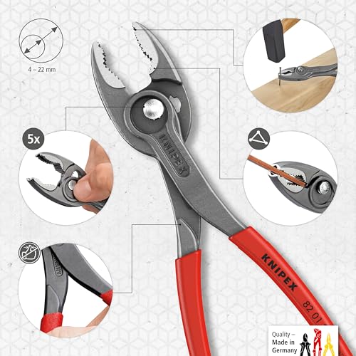 KNIPEX TwinGrip Front- und Seitengreifzange auf SB-Karte mit rutschhemmendem Kunststoff überzogen 200 mm, 82 01 200 thumbnail 3