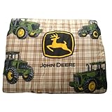 John Deere Baby Stuff John Deere Bedding Traditional Tractor and Plaid Collection Comforter, Twin Size