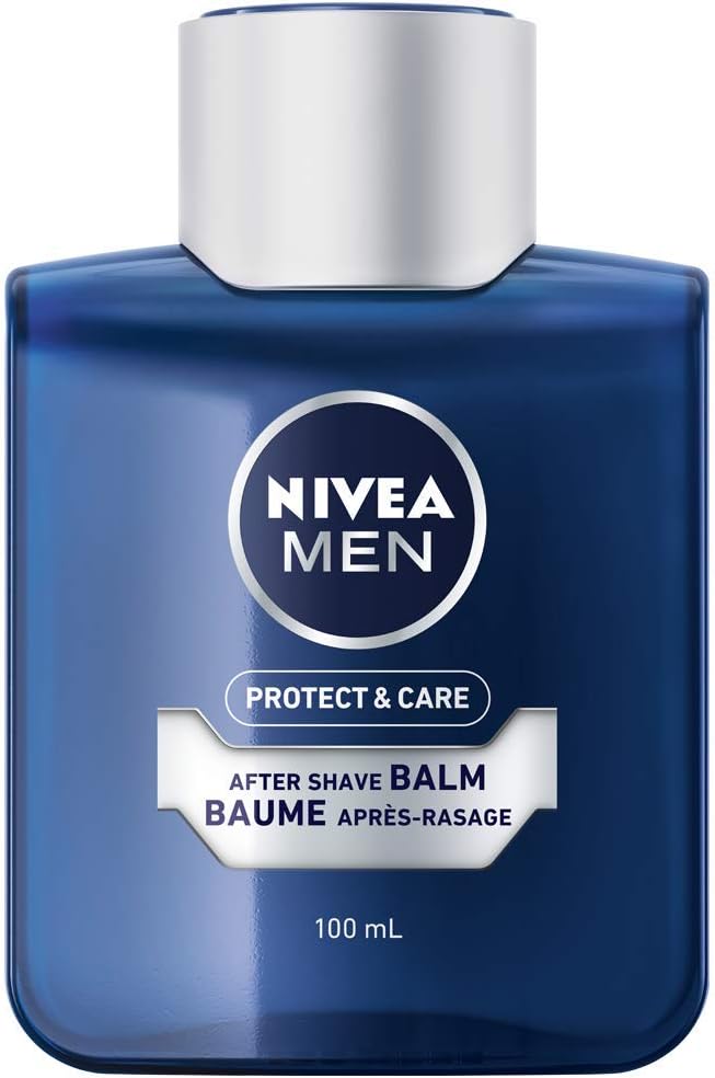 NIVEA Men Protect & Care After Shave Balm (3x100mL), Aftershave for