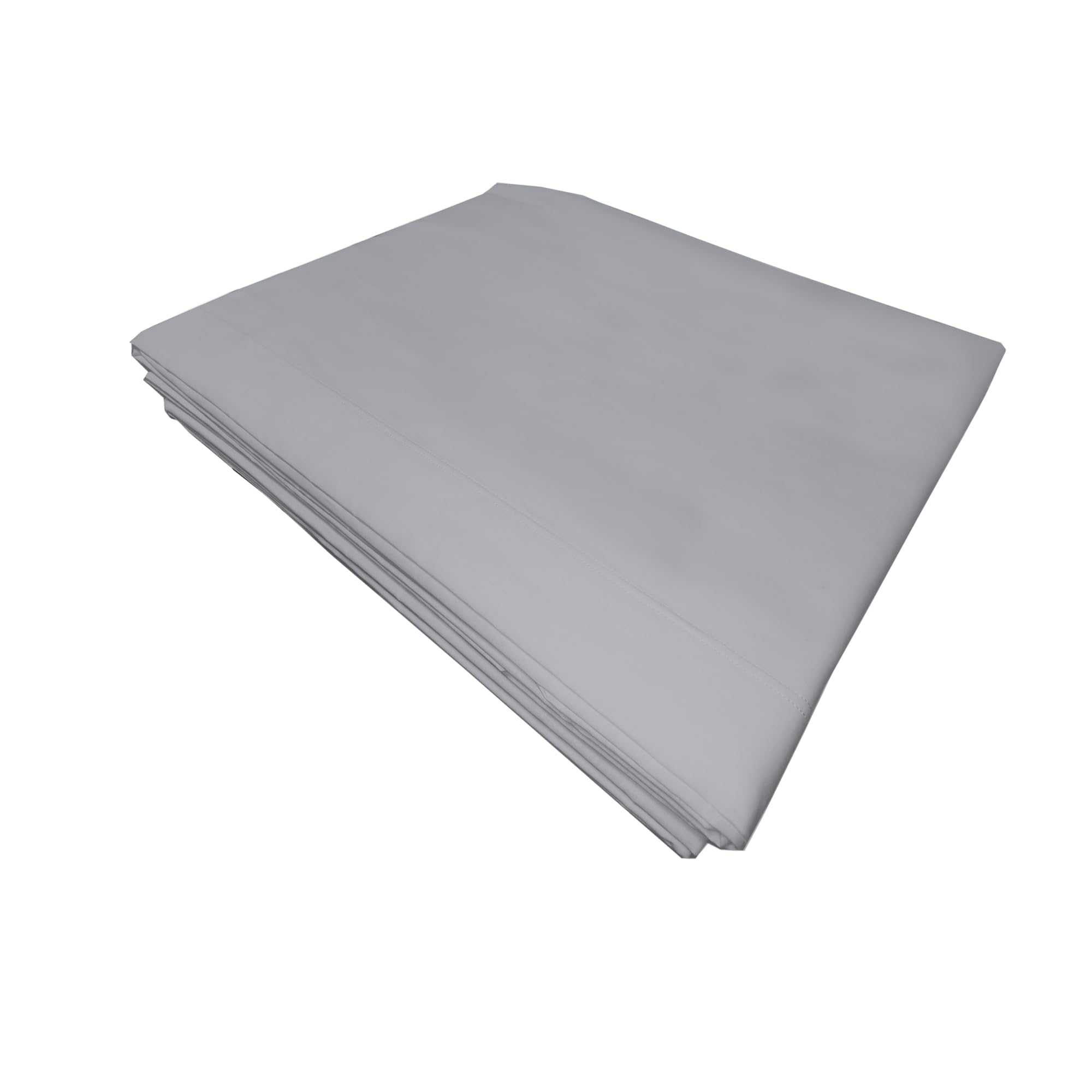 PENSIERI DELICATI Single Bed Sheet 160 x 300 cm, Single Bed Sheet, Solid Colour, Made in 100% Cotton, Made in Italy, Grey