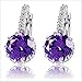 Addicted to Soap – Purple Earrings Jewelry Bath Bomb | Ultra Luxurious - Extra Large 6oz Bath Bomb with STERLING SILVER Surprise Inside - Organic & Sensual Relaxation Handmade with Love Texas