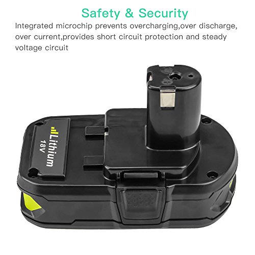 Dosctt 2 Pack 2.5Ah P102 Battery for Ryobi 18V One Plus Lithium Battery One+ Compact 18 Volt Power Cordless Tools P103 P105 P107 P108 P109 P122 - Thumbnail 3