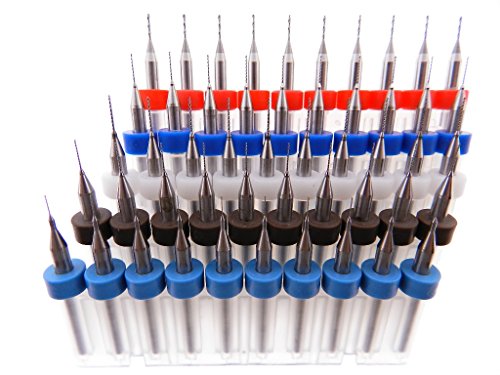 50pc Tungsten Carbide Micro Drill Bits Set Drill Press Dremel Pin-Vise 10 each .2mm .3mm .4mm .5mm .6mm 1/8 Shank 3.175mm TOY JEWELRY MAKING, Crafts, CNC, PCB, Woodworking, MODEL TRAINS CARS BOATS!! 50pc Tungsten Carbide Micro Drill Bits Set Drill Press Dremel Pin-Vise 10 each .2mm .3mm .4mm .5mm .6mm 1/8" Shank 3.175mm TOY JEWELRY MAKING, Crafts, CNC, PCB, Woodworking, MODEL TRAINS CARS BOATS!!