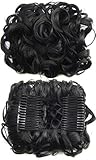 Beauty Wig World BUN Up Do Hair Piece Hair Ribbon Ponytail Extensions Comb Clip Scrunchy Scrunchie Curly or Messy Different Colors