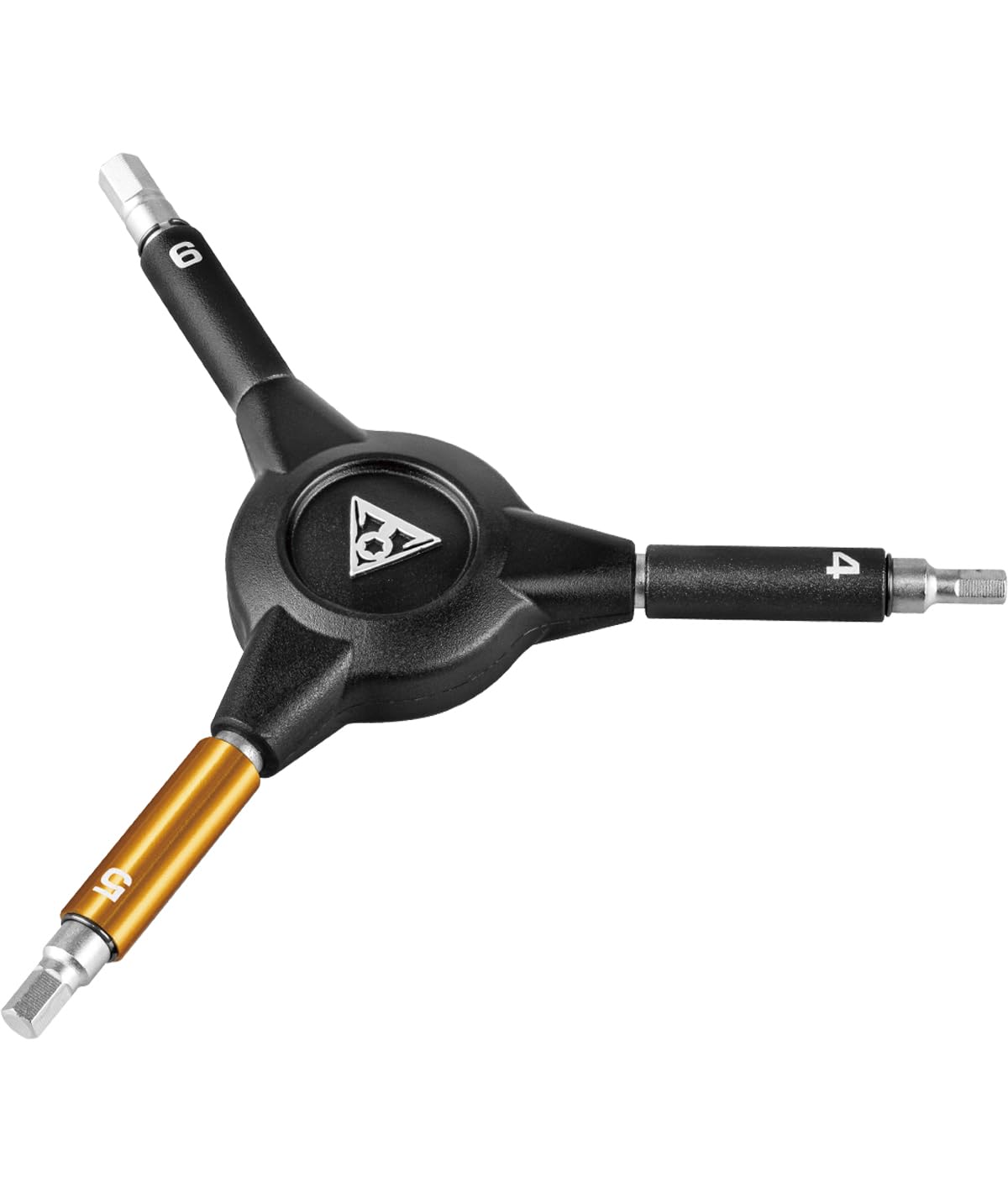 Topeak Hex Speed Wrench, 4/5/6mm, Aluminum, 13.8 x 12 x 1.7 cm, 90g, Unique, Black