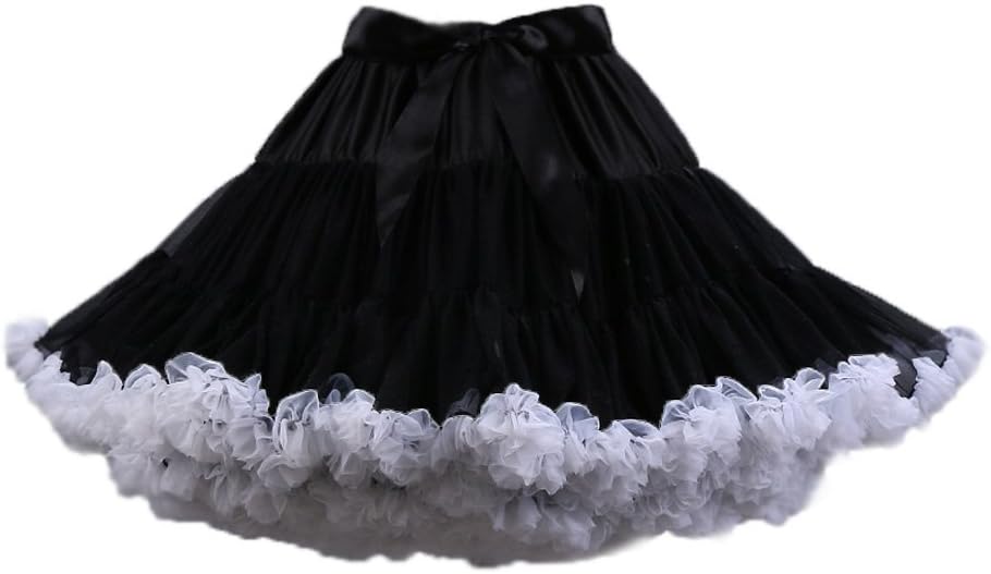 PhilaeEC Women's Tulle Petticoat Tutu Party Multi-Layer Puffy Cosplay Skirt