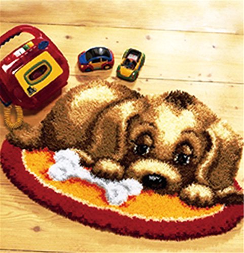 15 Model Dog Latch Hook Kit Rug Dog010 20 by 15 Inch (1 pack)