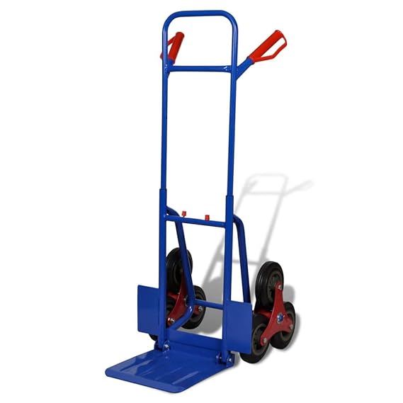vidaXL Carrello per Gradini Portapachi per Scale con 6 Ruote, Rosso e Blu, 150 kg Amazon.it vidaXL Carrello per Gradini Portapachi per Scale con 6 Ruote, Rosso e Blu, 150 kg Amazon.it