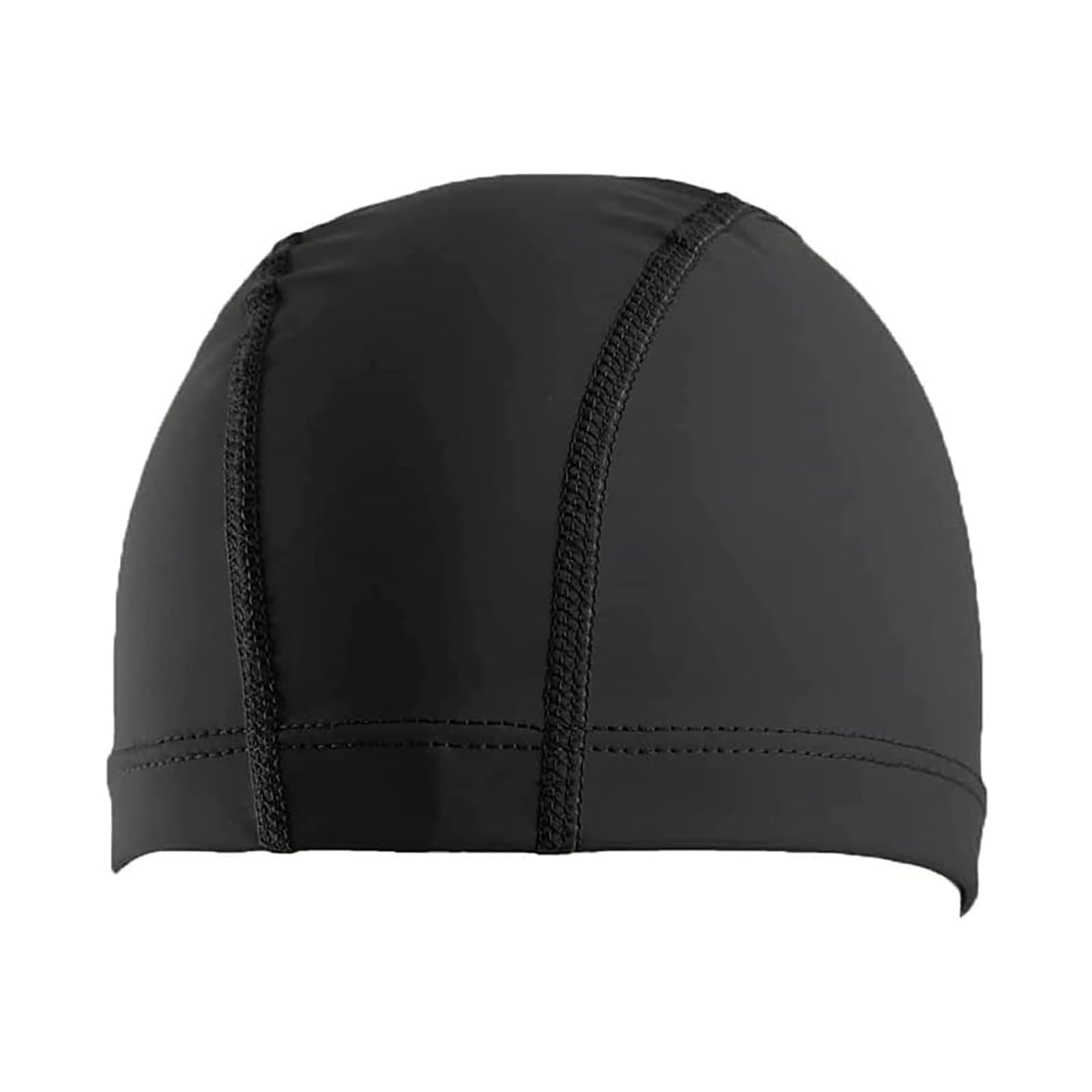 FSYXK Unisex Swimming Cap, Black, Polyester, Ear Protection, Size 20.87-24.8 inches, Adults/Kids/Youth/Babies, Unisex